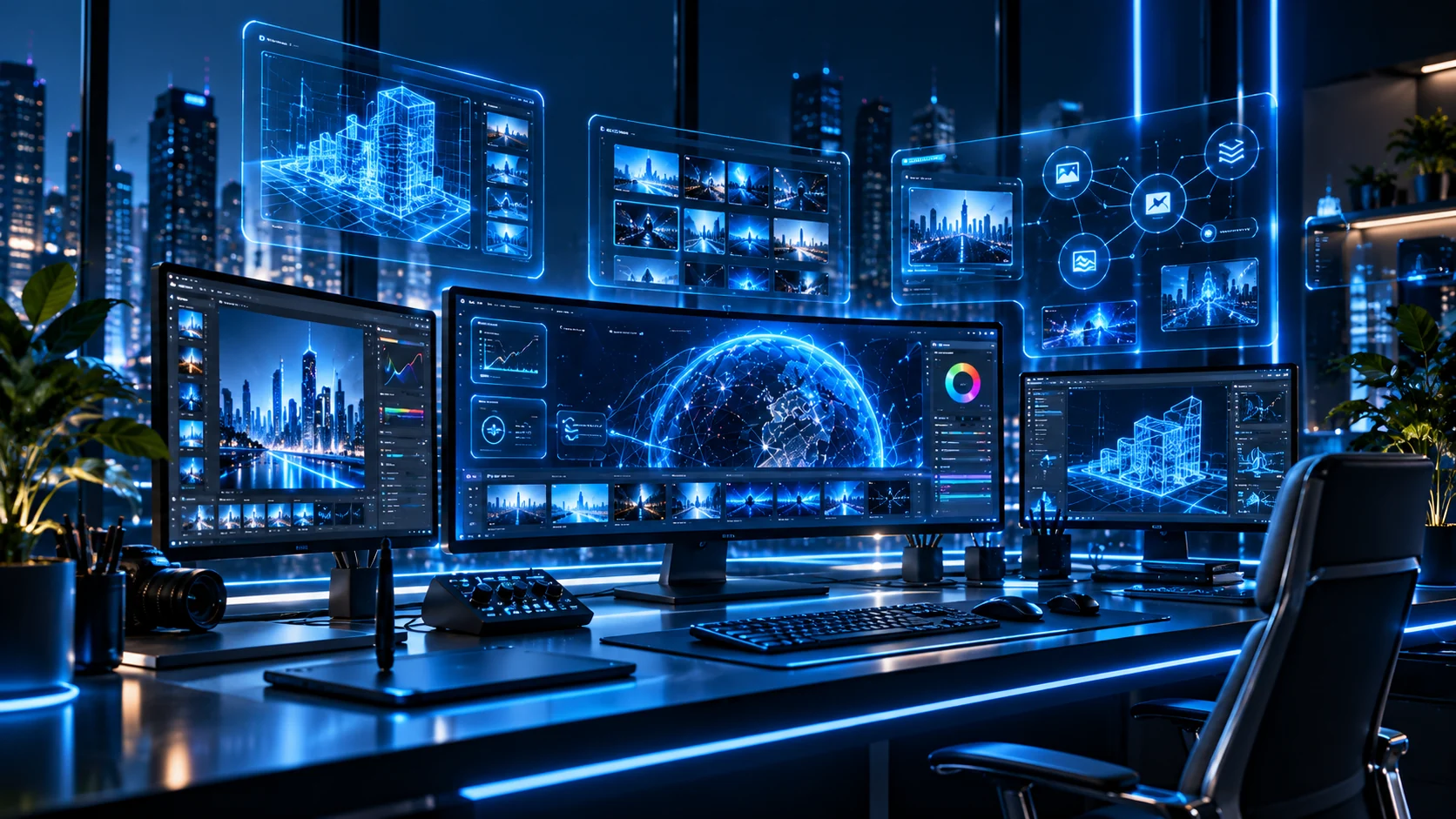 Digital creative scene